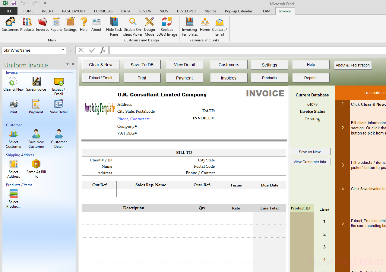 Template for Consulting Fee Schedule