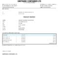 Trucking Company Invoice