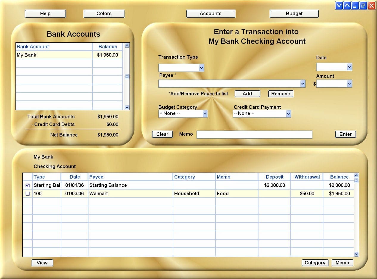 Accounting Excel Program