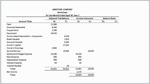 Accounting Worksheet Template Excel 1