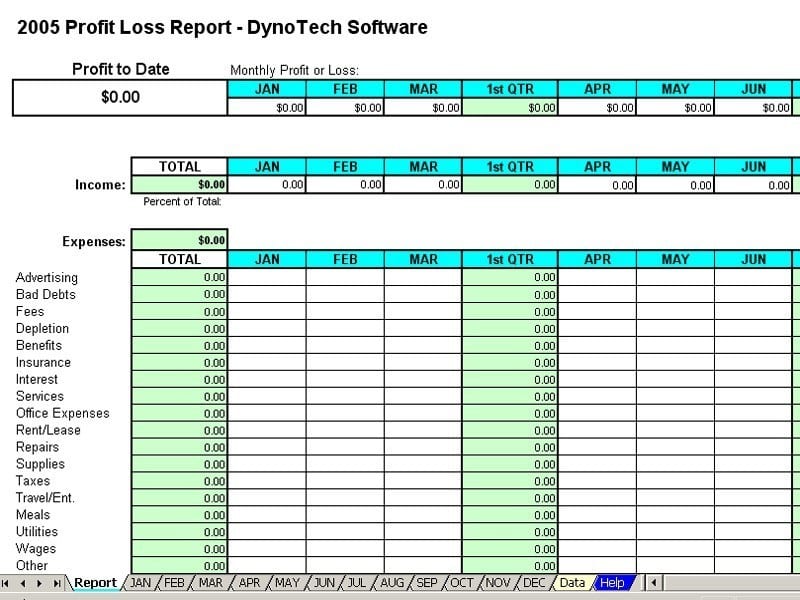 Bookkeeping Templates For Small Business Free