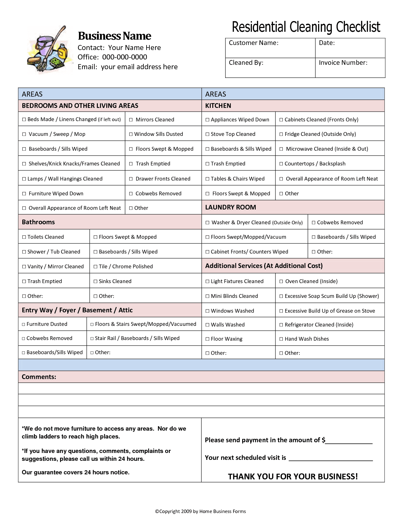 cleaning service invoice professional