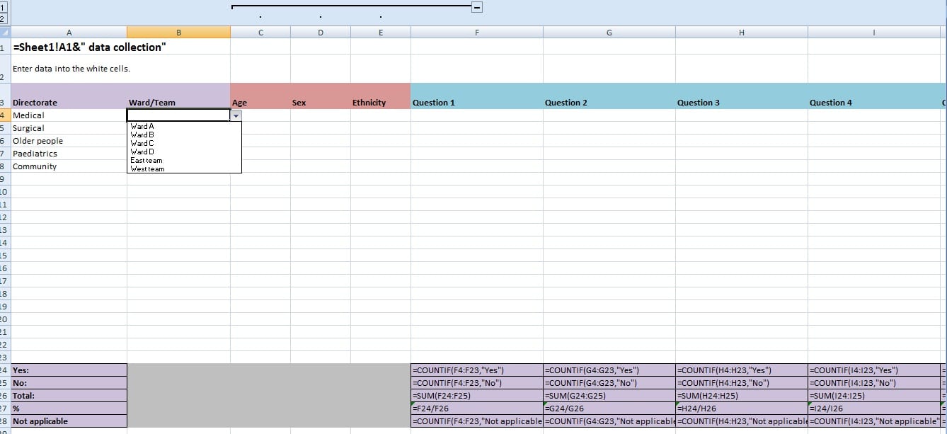 Excel Data Spreadsheet Templates