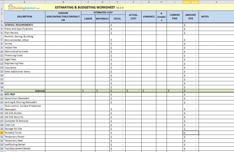 excel-sheets-cost-estimation-civil-engineering-excelxo