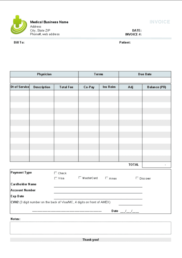 Printable Fake Dentist Receipt