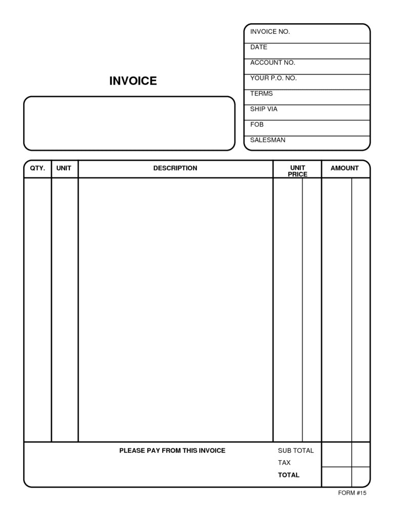 simple invoice template open office