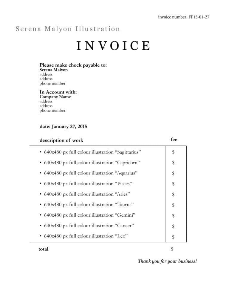 freelance writer invoice template excelxo com