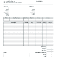Freight Invoice Sample