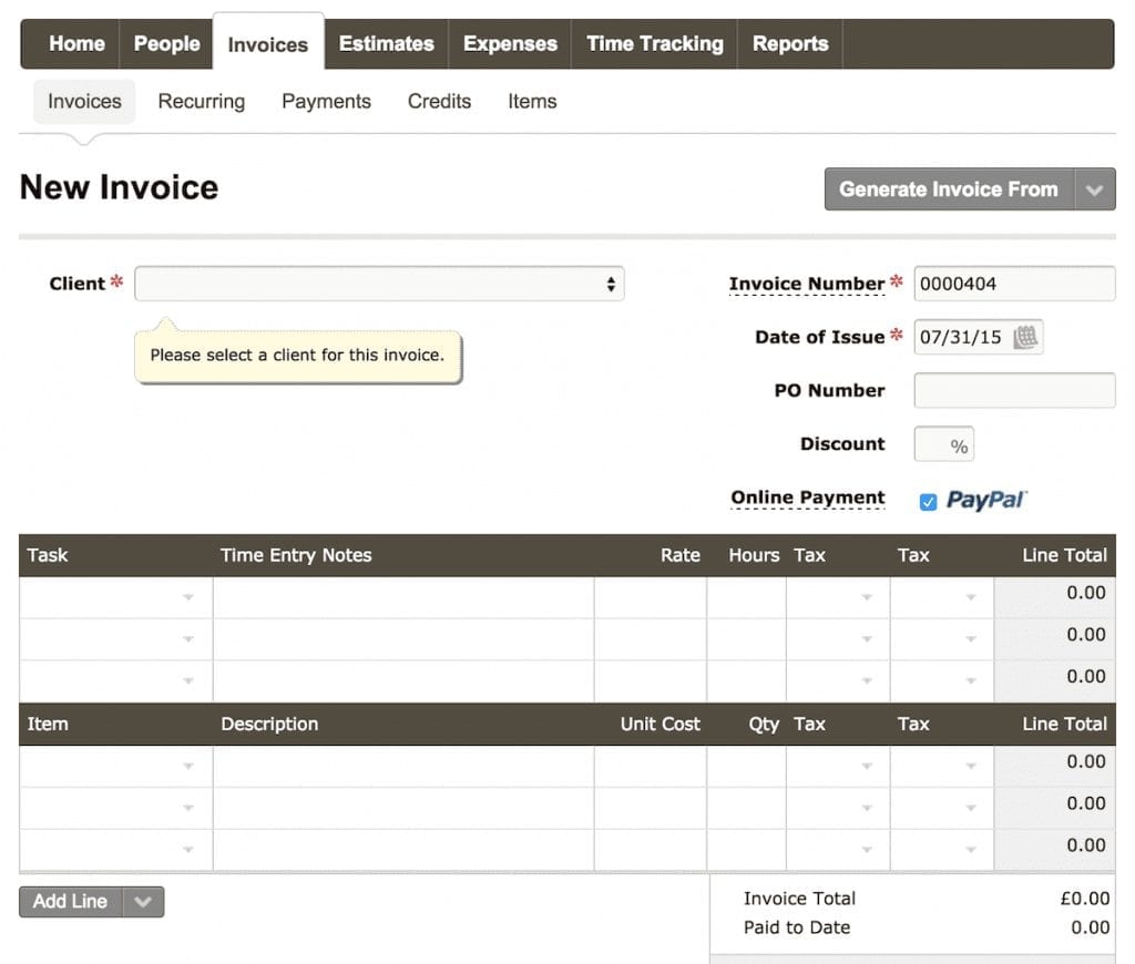 invoice fees paypal