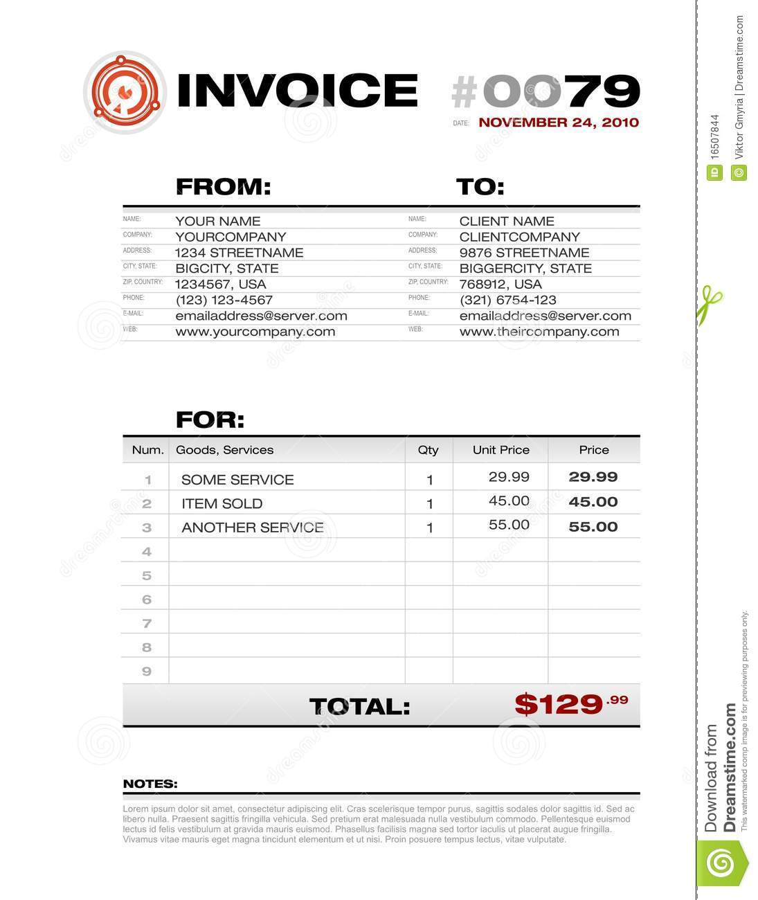 invoice template paypal