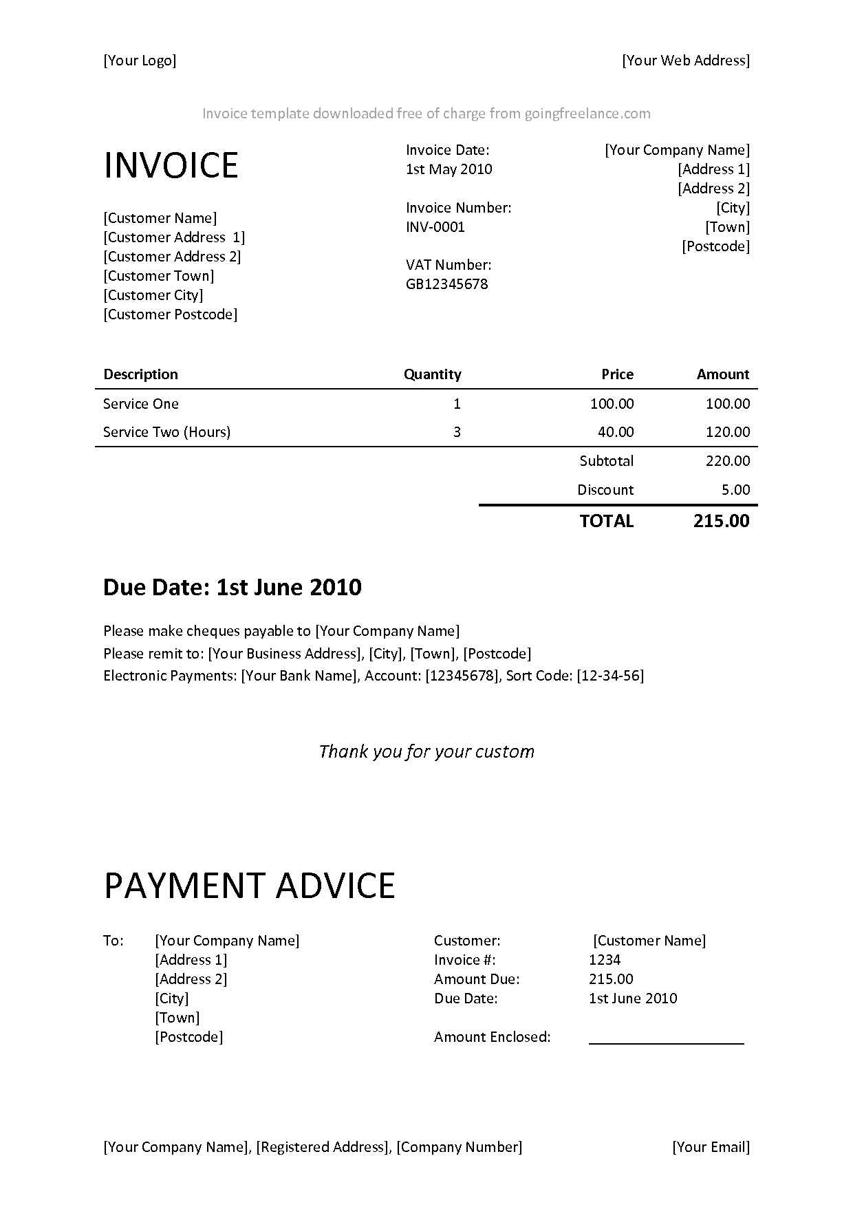 hvac invoice template excelxocom