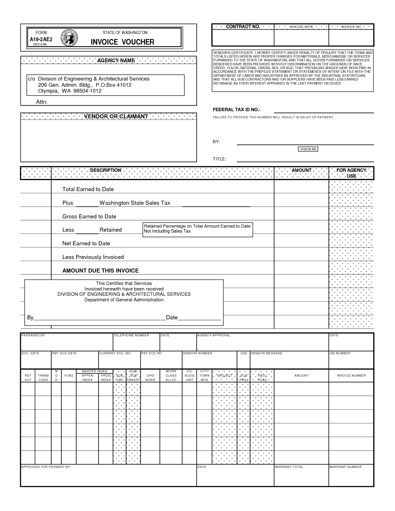 invoice for independent contractor template