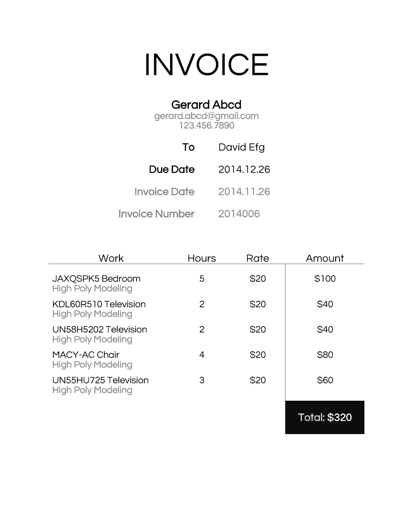 invoice for hours worked excelxo com