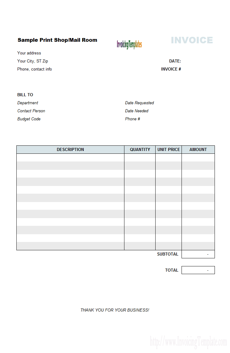 invoice template microsoft excel 2007