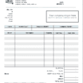 Labor Invoice Template Word