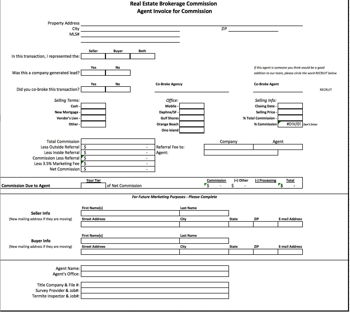 Labor Invoice Template Word