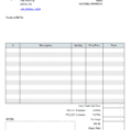 Lawn Care Invoice Template Excel