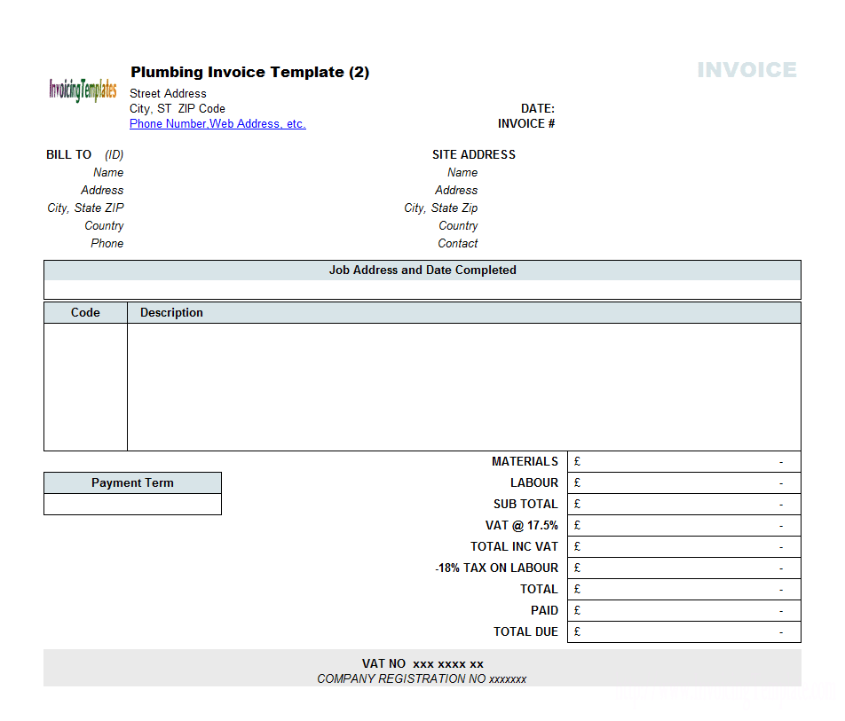 Editable Lawn Care Invoice Template