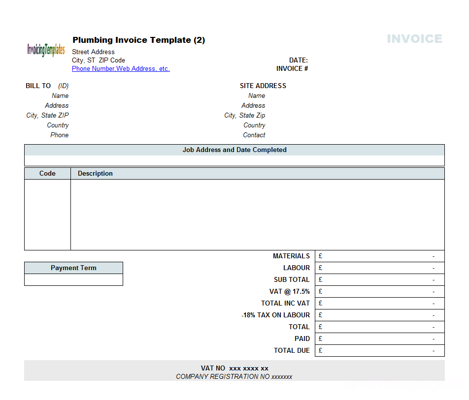 Lawn Care Invoice Template Word Excelxo