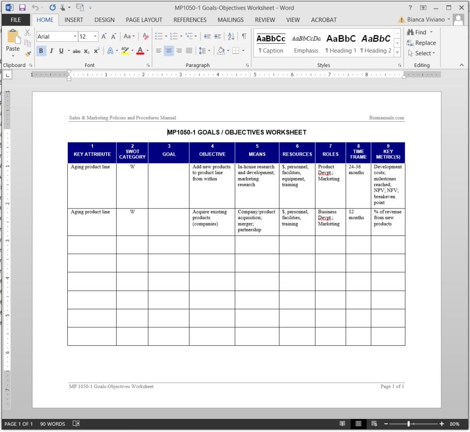 Marketing Tracker Spreadsheet