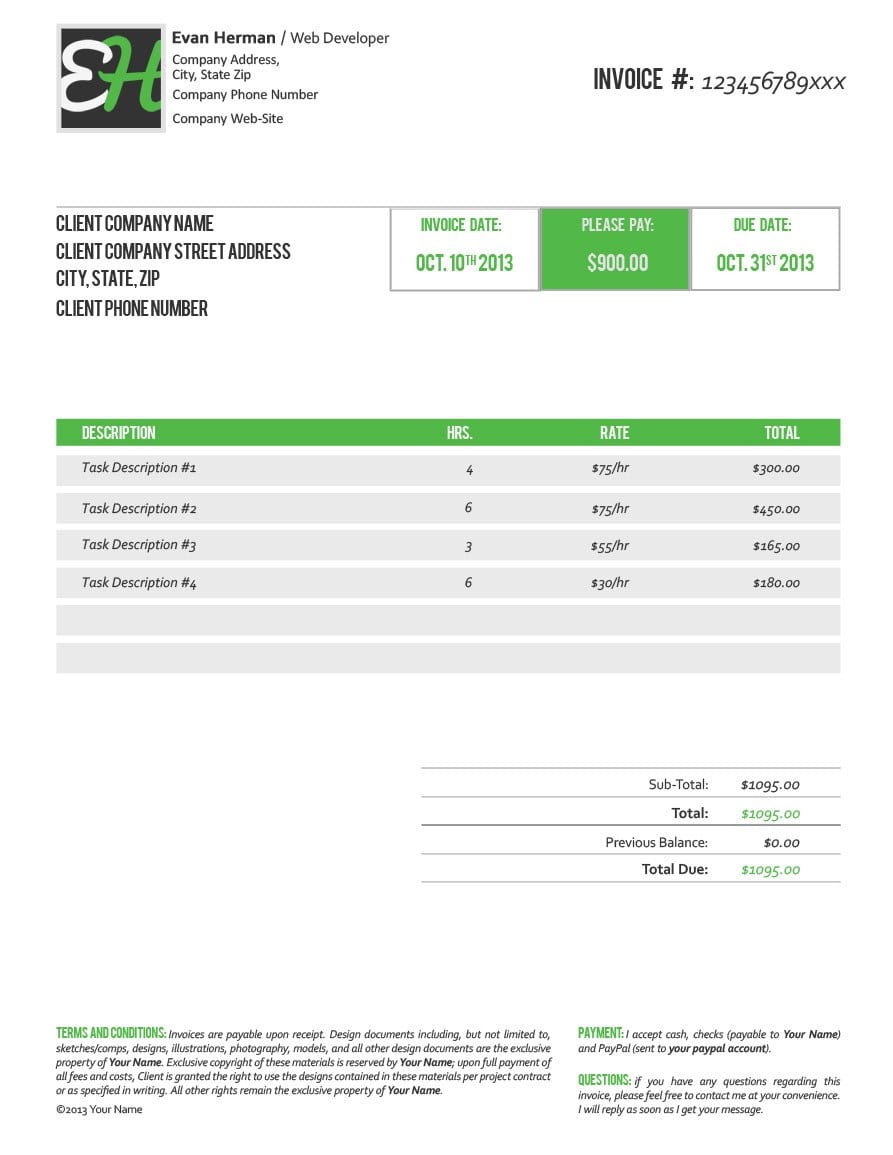 Ms Access Invoice Template Free Download