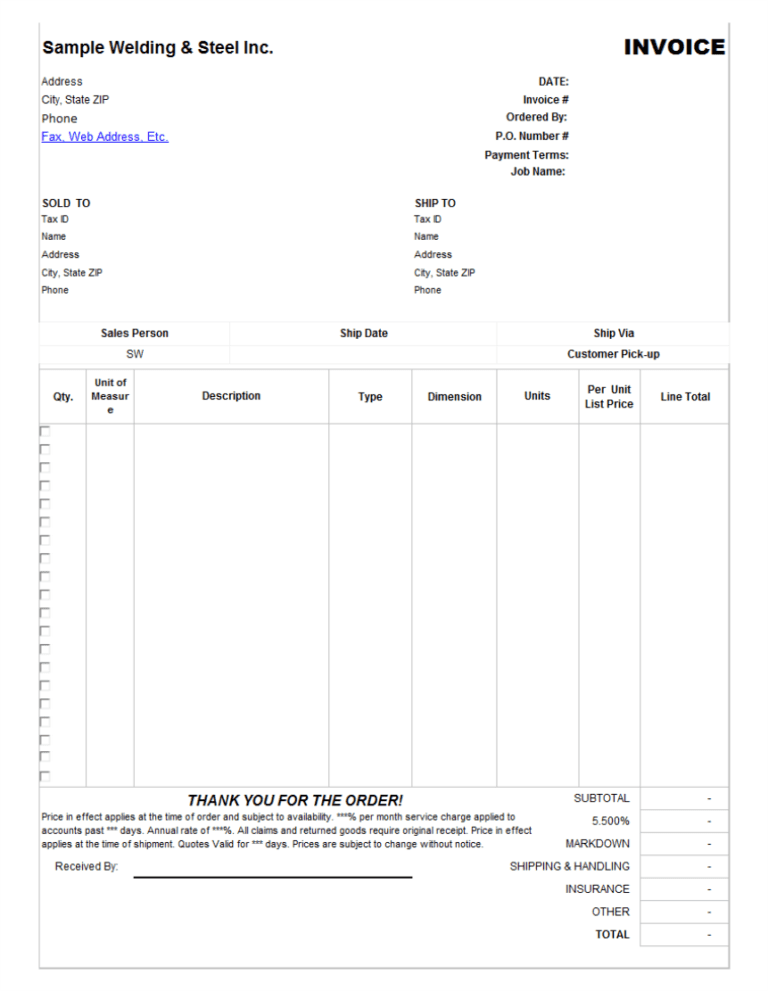 microsoft excel purchase order template —