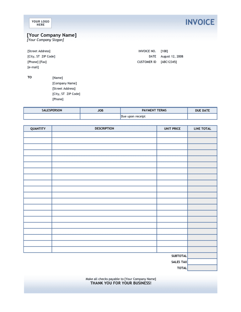 Microsoft Excel Receipt Template Excelxo