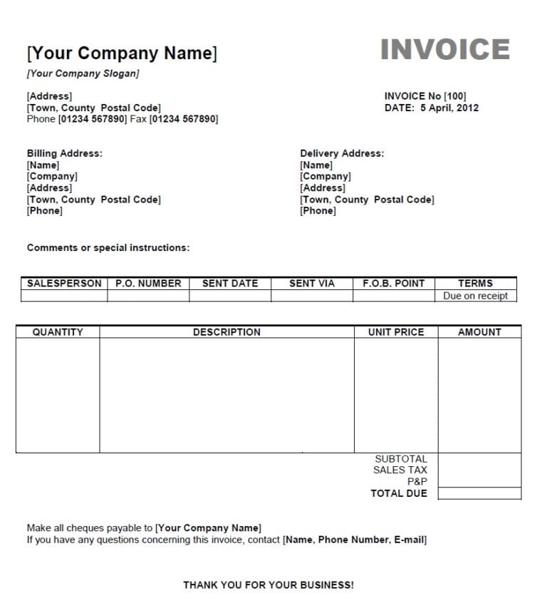 Invoice And Billing Software Excelxo Com