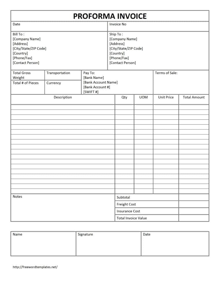 microsoft office invoice template doc