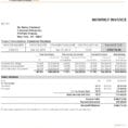 Monthly Invoice Template Free Words