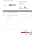 Musician Invoice Template