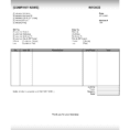 Open Office Invoice Template