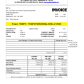 Quickbooks Invoice Template For Word