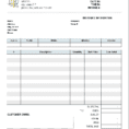 Rental Invoice Template Excel