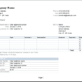Sample Monthly Invoice Template Excel