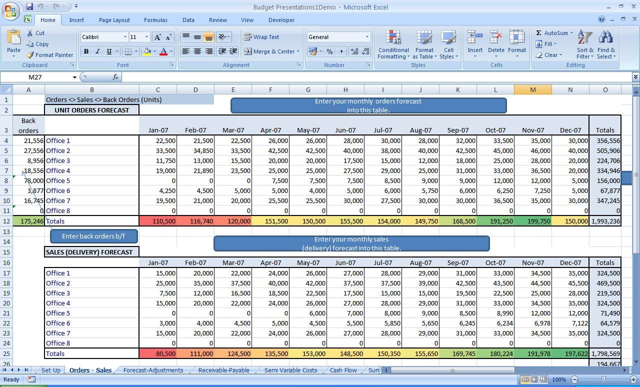 Business Spreadsheet Of Expenses And Income 1