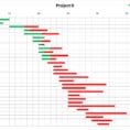 Project Management Gantt Chart Excel