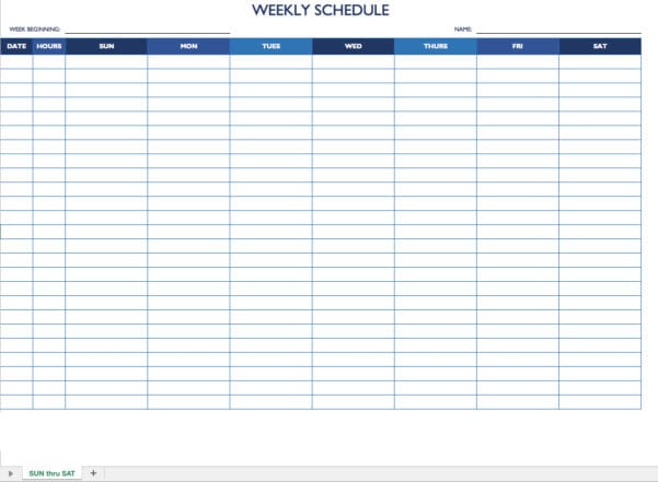excel spreadsheet template for daily time tracking