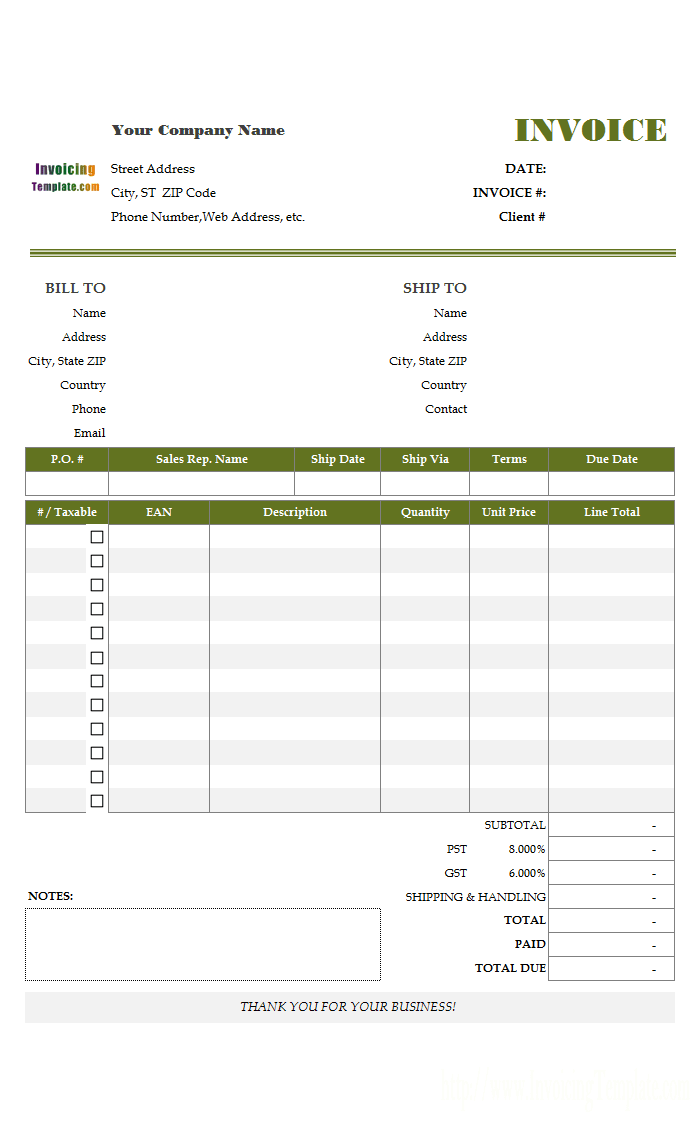 Excel Accounting Template For Small Business