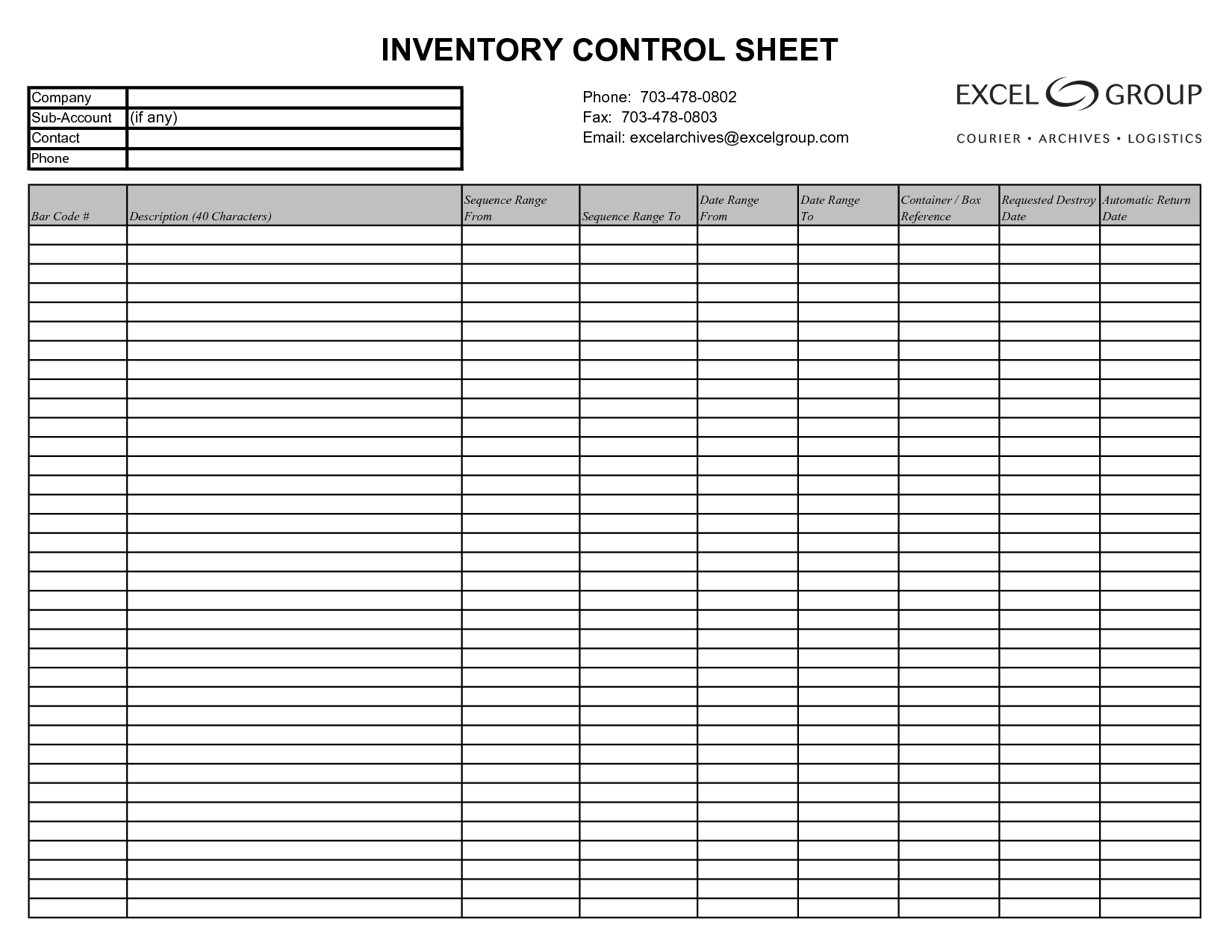 Free Inventory Management Template Excel