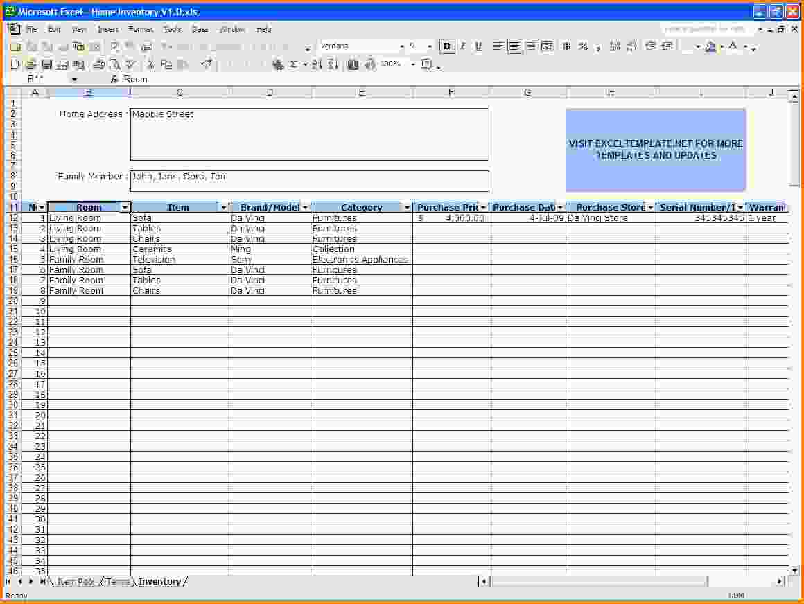 free vending machine company inventory spreadsheet