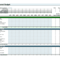 Running Budget Template