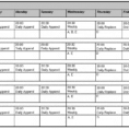 Template Schedule Monthly